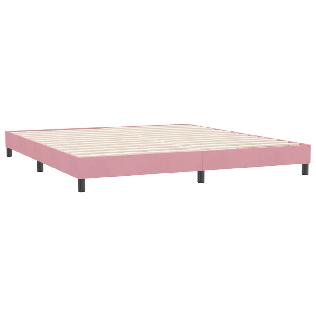 Boxspringbett ohne Matratze Rosa 180x210 cm Samt