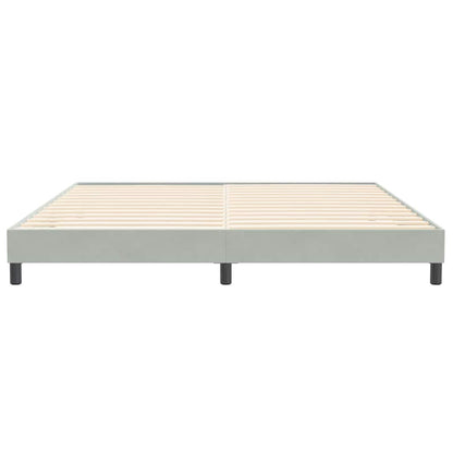 Boxspringbett ohne Matratze Hellgrau 200x210 cm Samt