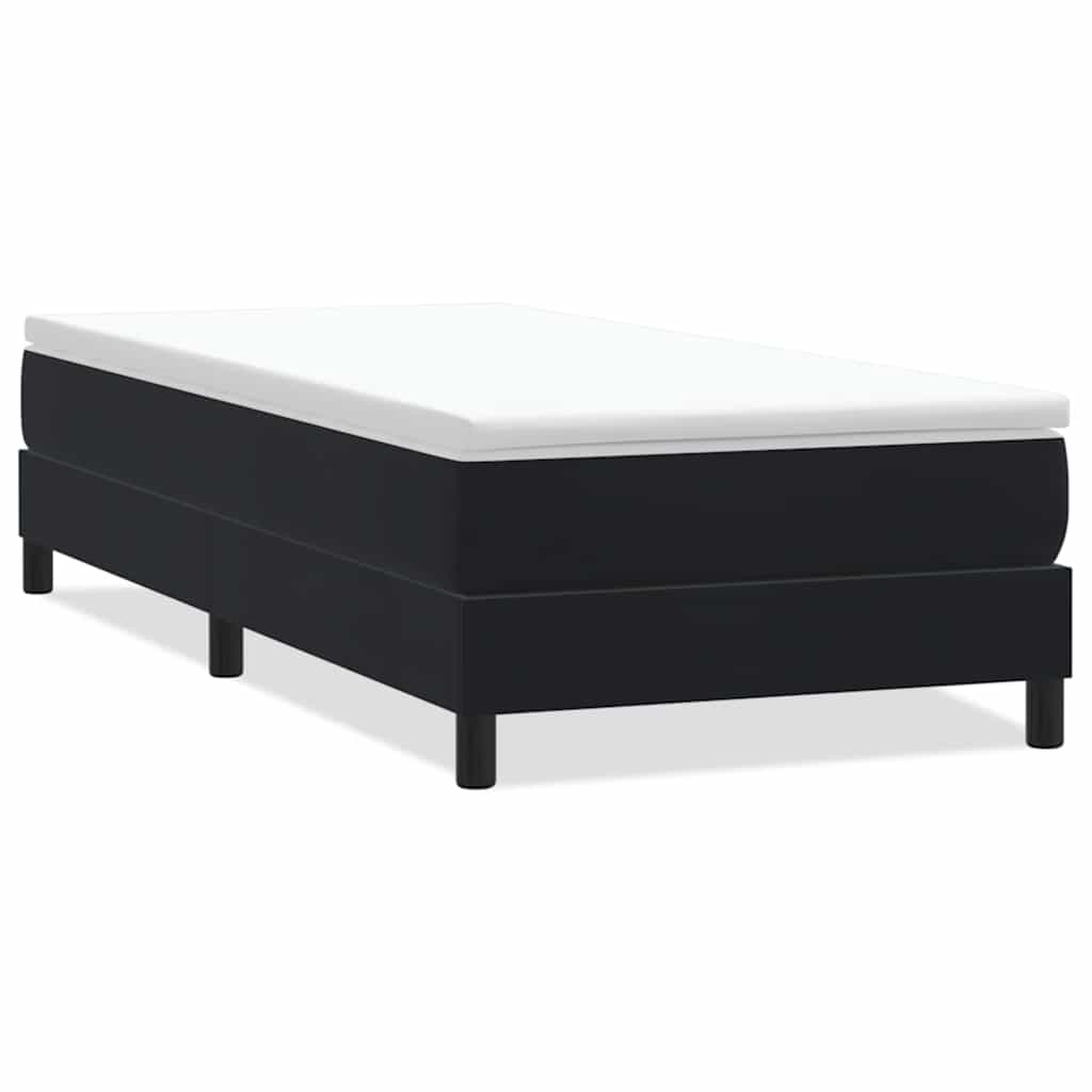 Boxspringbett ohne Matratze Schwarz 80x220 cm Samt
