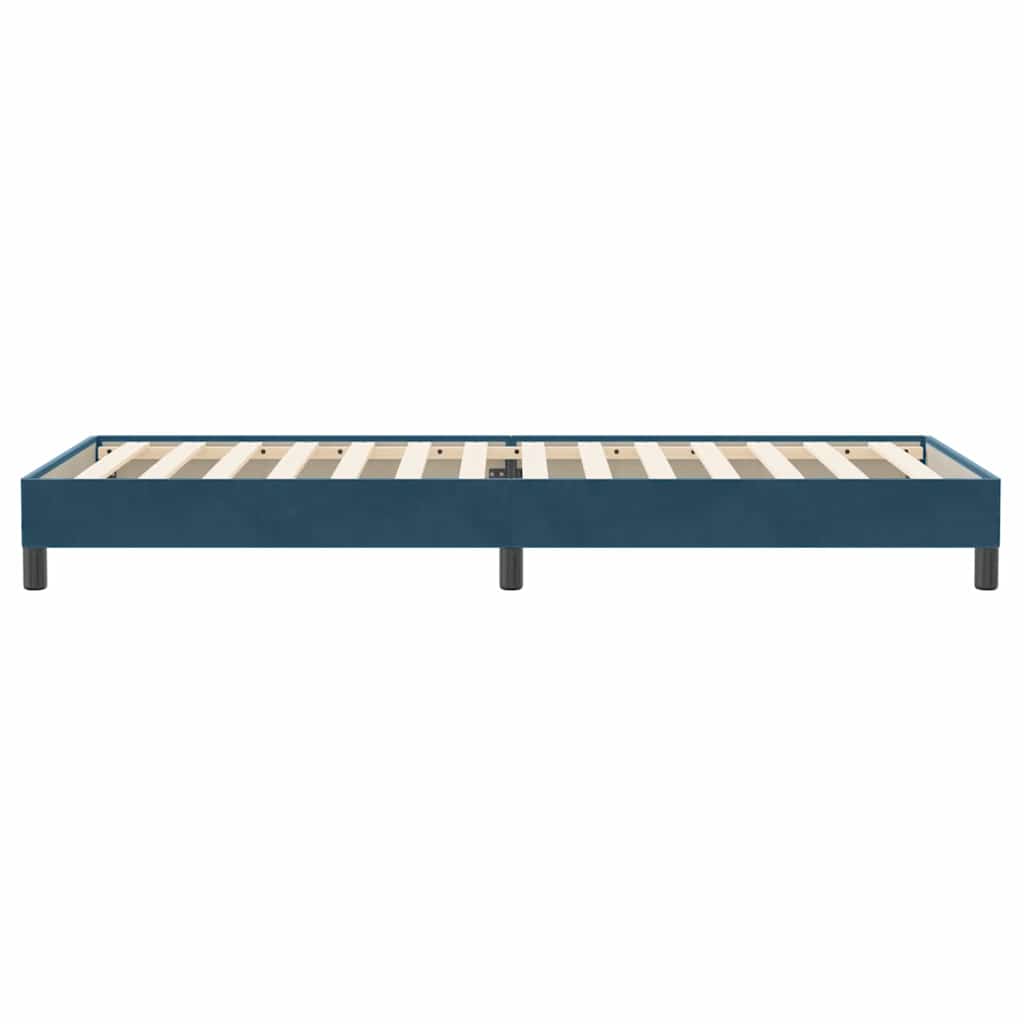 Boxspringbett ohne Matratze Dunkelblau 80x220 cm Samt