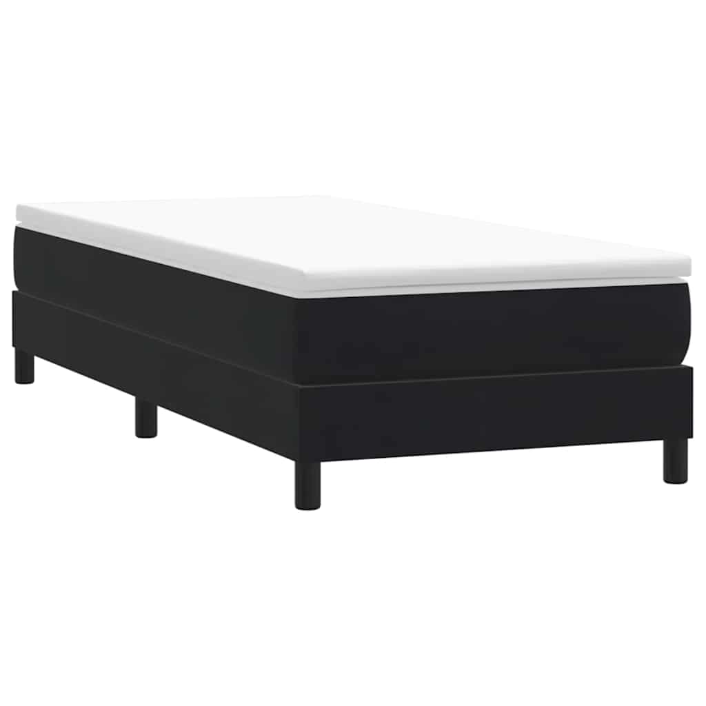 Boxspringbett ohne Matratze Schwarz 100x220 cm Samt