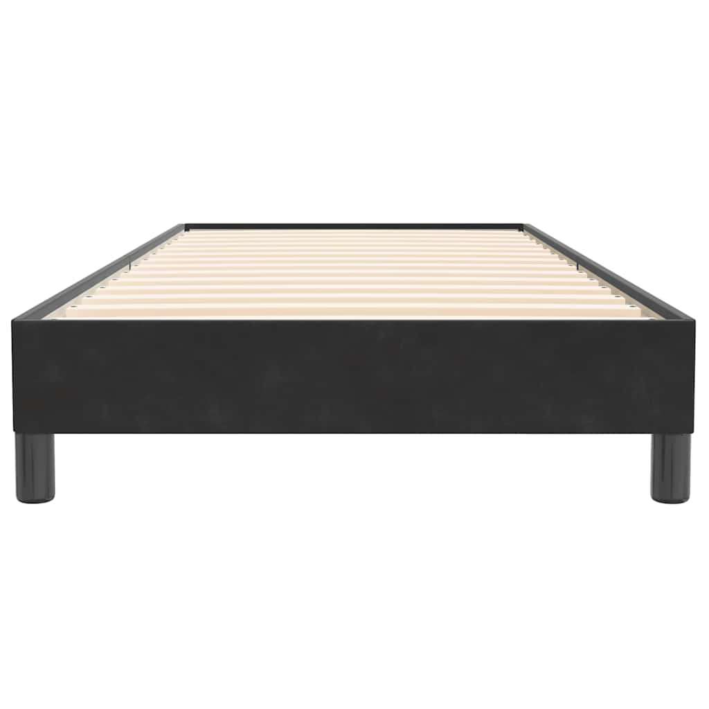 Boxspringbett ohne Matratze Schwarz 100x220 cm Samt