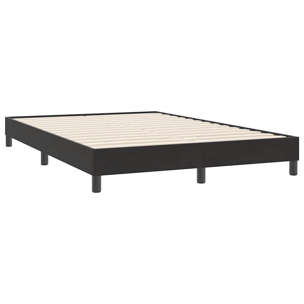 Boxspringbett ohne Matratze Schwarz 140x220 cm Samt