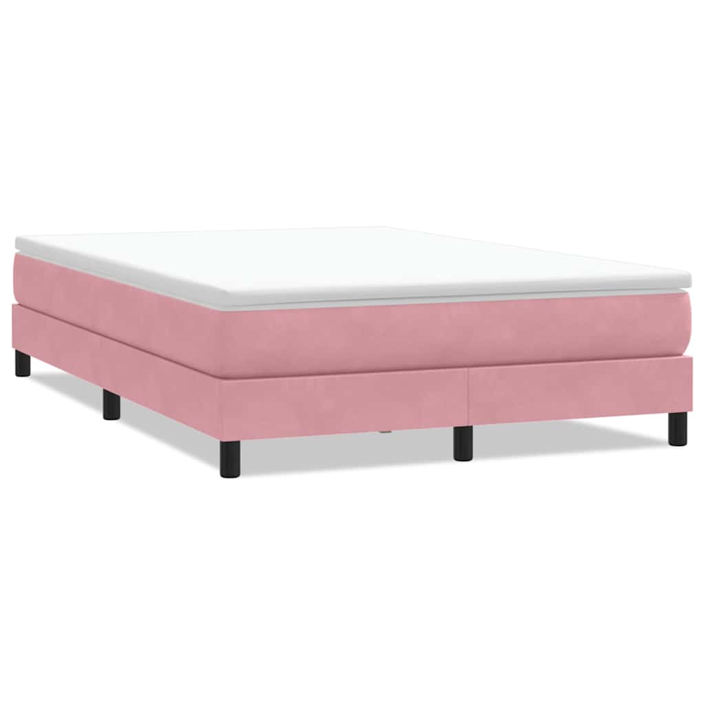 Boxspringbett ohne Matratze Rosa 140x220 cm Samt