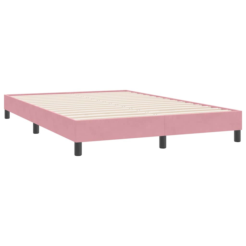 Boxspringbett ohne Matratze Rosa 140x220 cm Samt