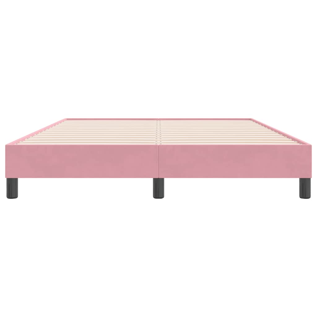 Boxspringbett ohne Matratze Rosa 140x220 cm Samt