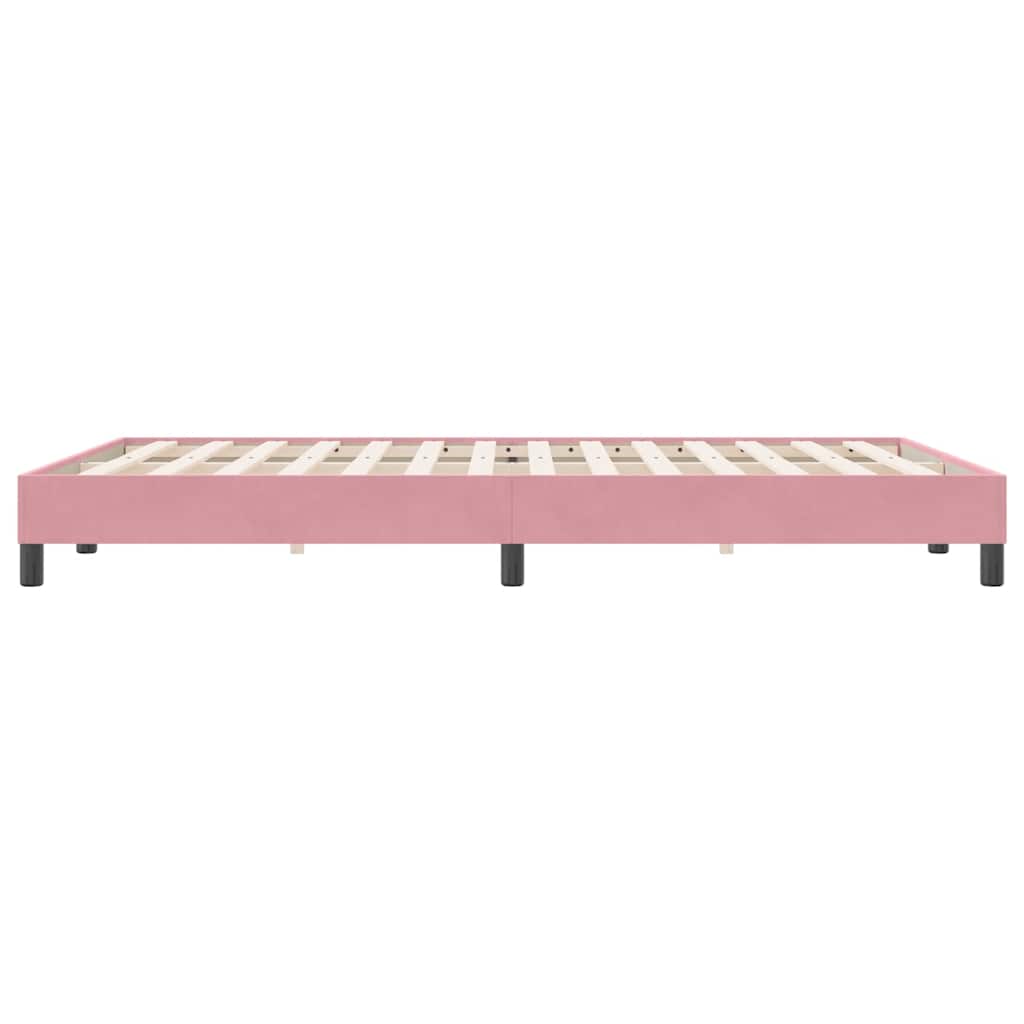 Boxspringbett ohne Matratze Rosa 140x220 cm Samt