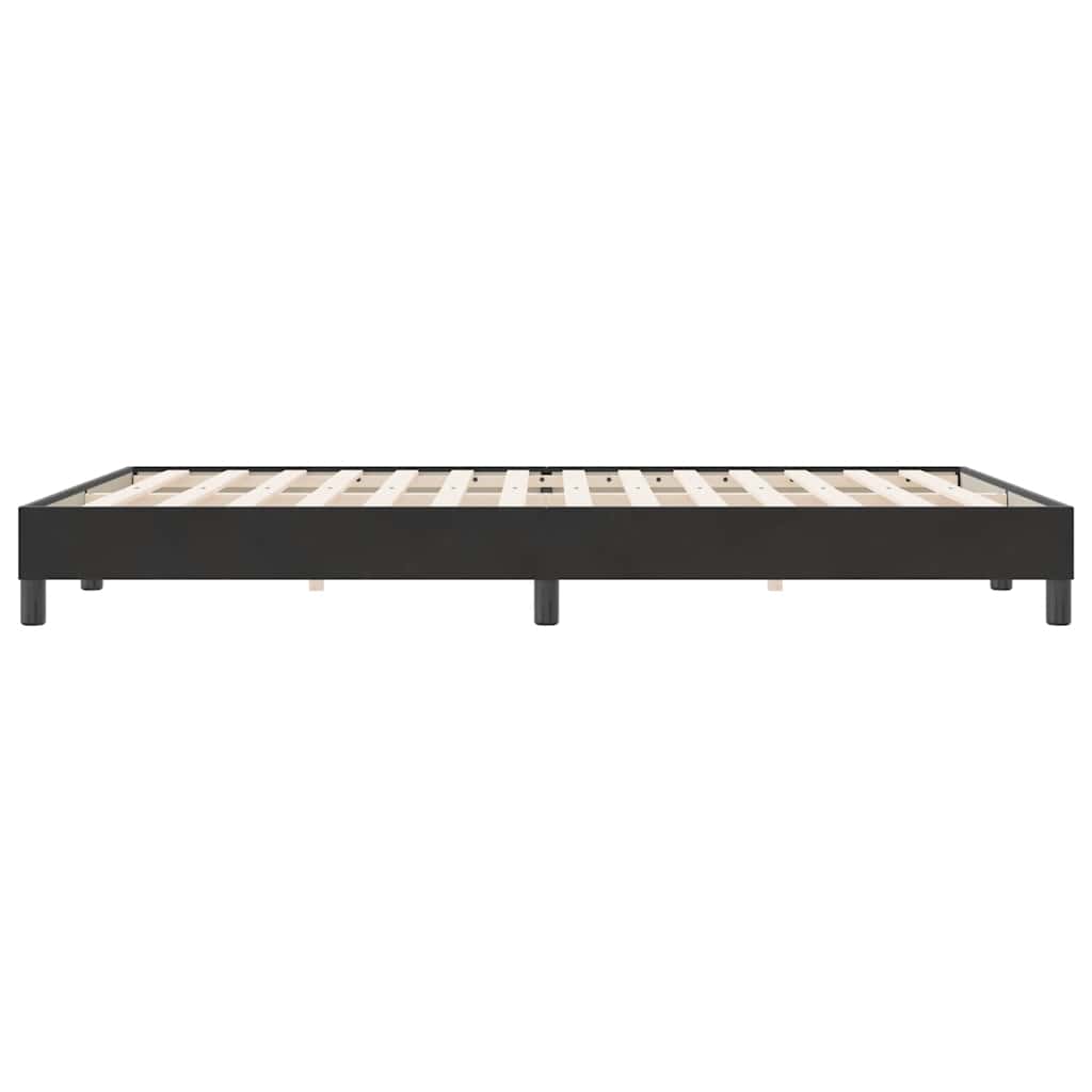 Boxspringbett ohne Matratze Schwarz 160x220 cm Samt