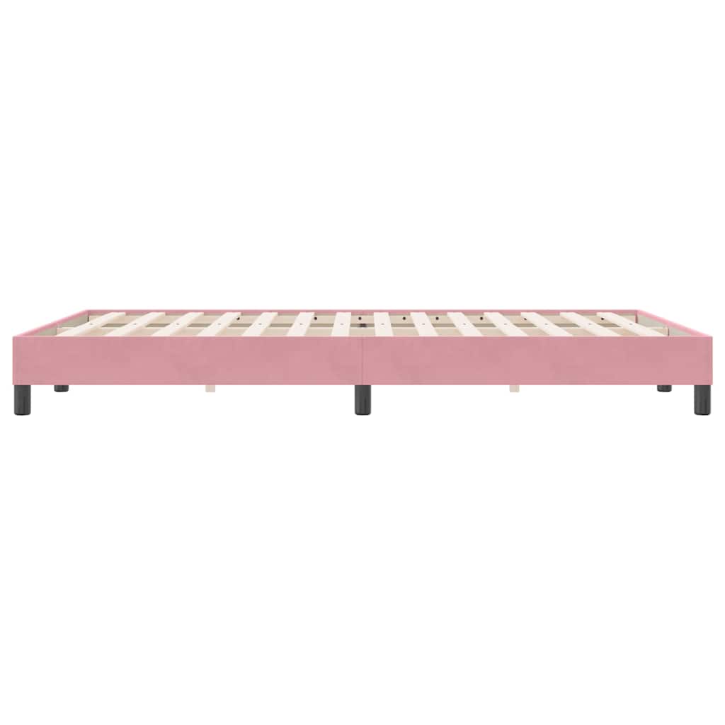 Boxspringbett ohne Matratze Rosa 160x220 cm Samt