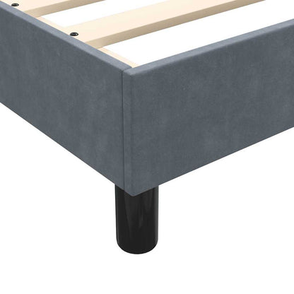 Boxspringbett ohne Matratze Dunkelgrau 200x220 cm Samt