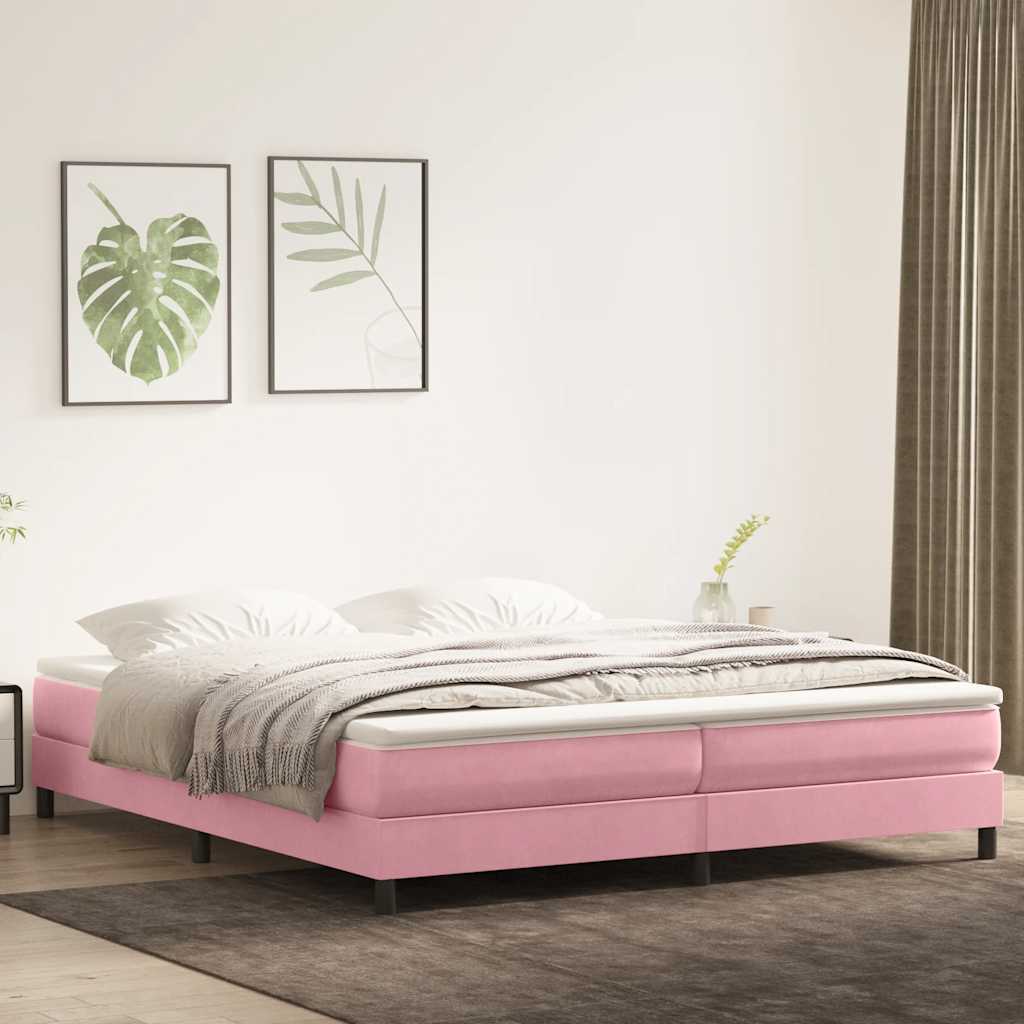 Boxspringbett ohne Matratze Rosa 200x220 cm Samt