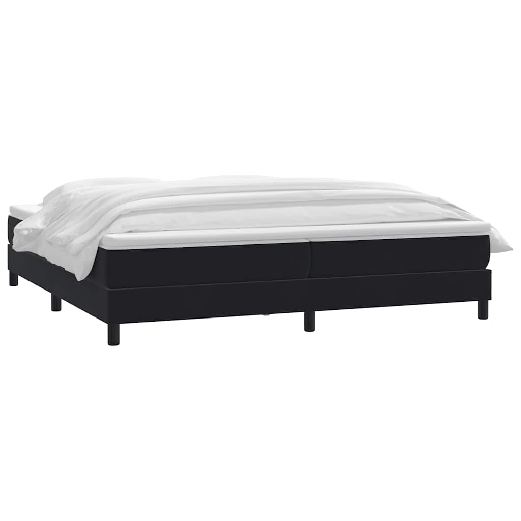 Boxspringbett mit Matratze Schwarz 200x210 cm Samt