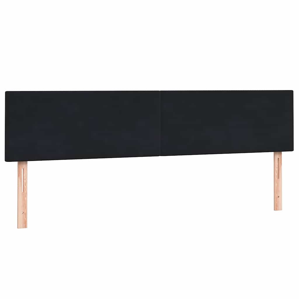 Boxspringbett mit Matratze Schwarz 200x210 cm Samt