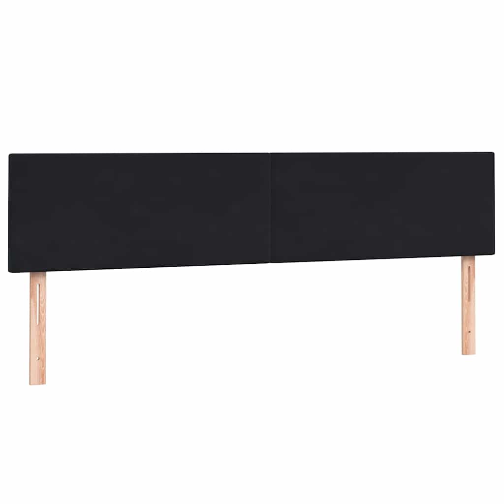 Boxspringbett mit Matratze Schwarz 200x210 cm Samt