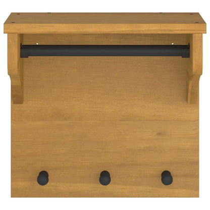 Wandgarderobe SANDNES 43x30x42 cm Massivholz Kiefer