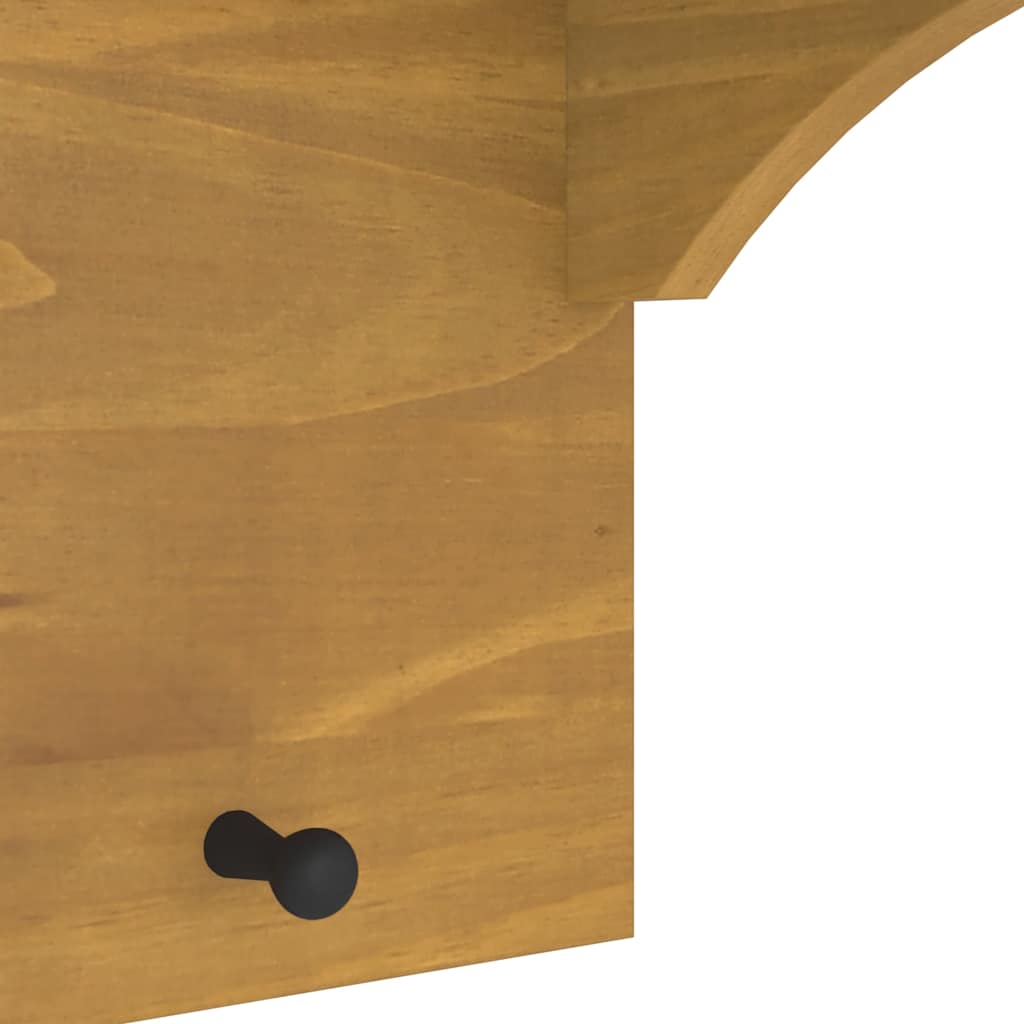 Wandgarderobe SANDNES 43x30x42 cm Massivholz Kiefer