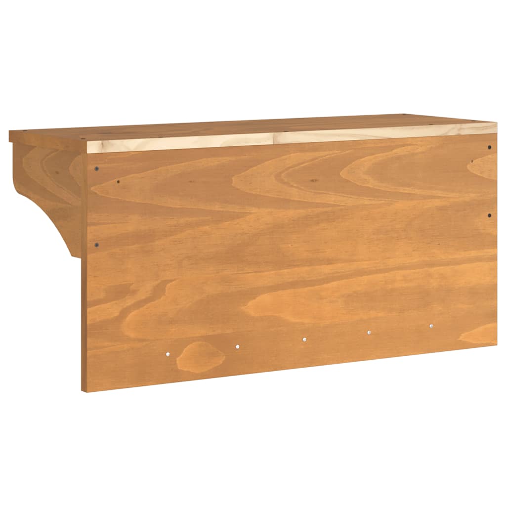 Wandgarderobe SANDNES 87x30x42 cm Massivholz Kiefer