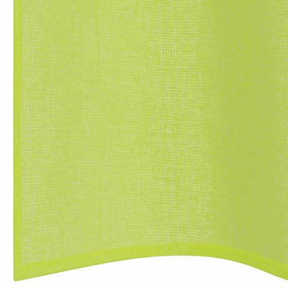 Voile Vorhänge mit Ösen 2 Stk. Apfelgrün 140x260 cm