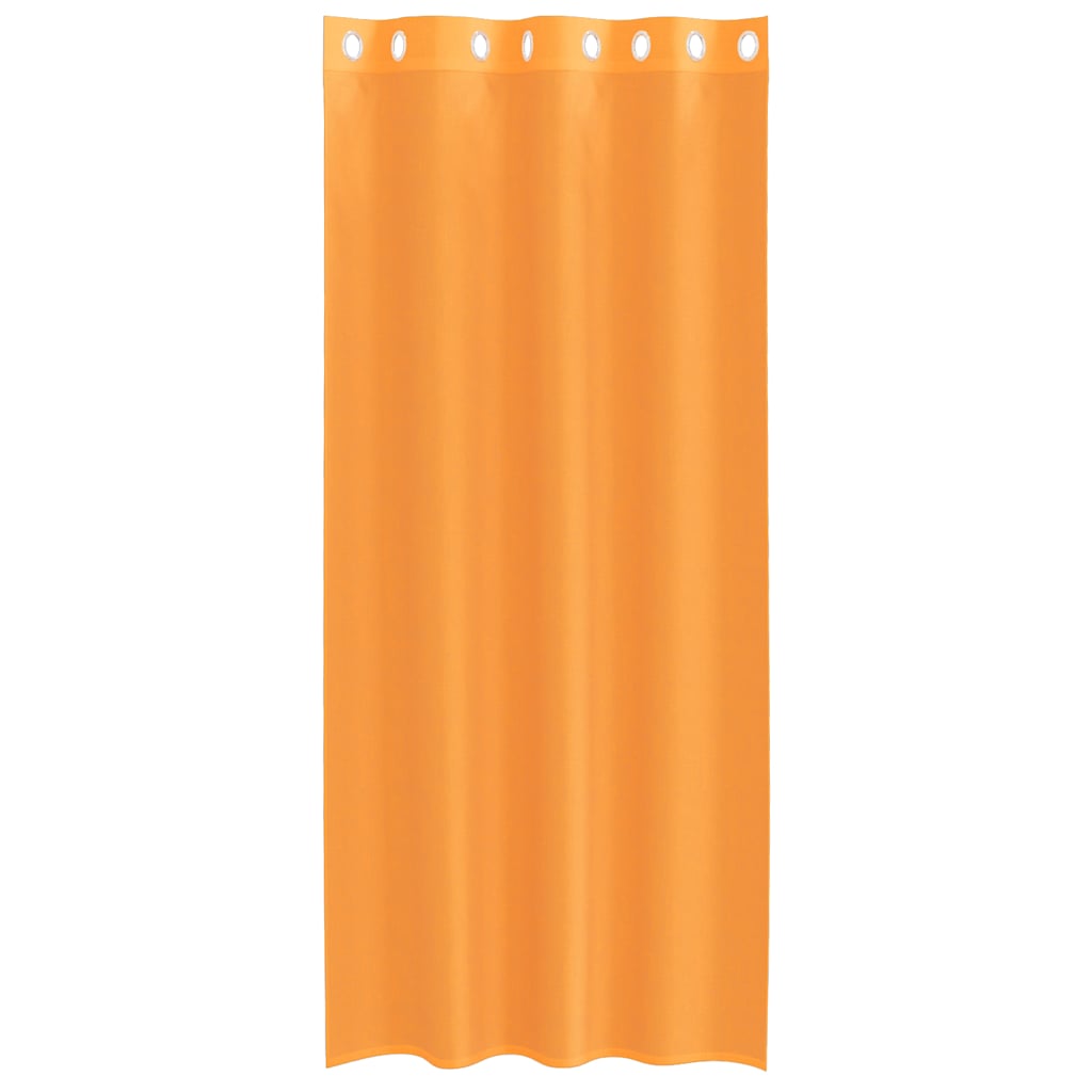 Voile Vorhänge mit Ösen 2 Stk. Orange 140x245 cm