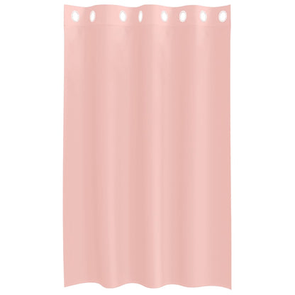 Voile Vorhänge mit Ösen 2 Stk. Rosa 140x175 cm