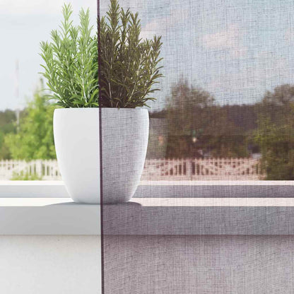 Voile Vorhänge mit Ösen 2 Stk. Lila 140x245 cm