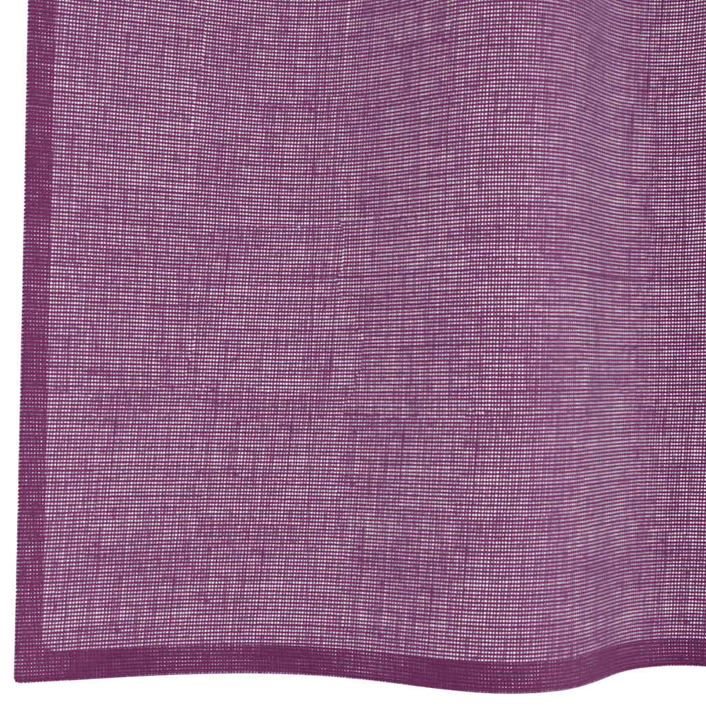 Voile Vorhänge mit Ösen 2 Stk. Lila 140x245 cm