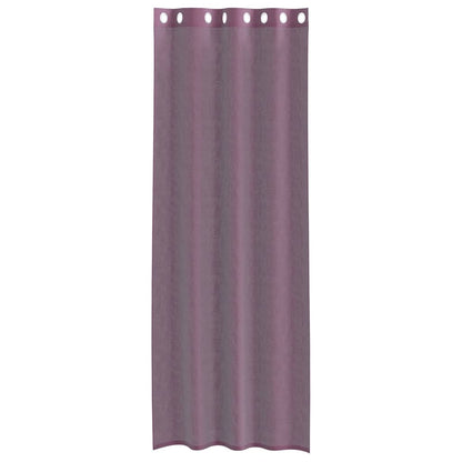 Voile Vorhänge mit Ösen 2 Stk. Lila 140x300 cm