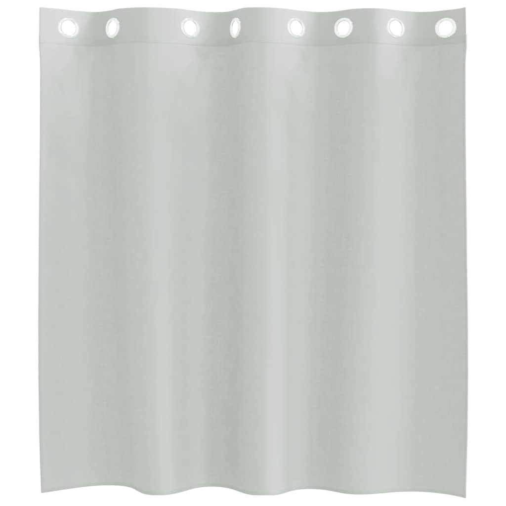 Voile Vorhänge mit Ösen 2 Stk. Hellgrau 140x140 cm