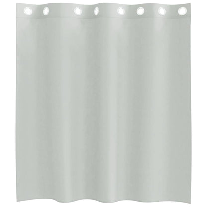 Voile Vorhänge mit Ösen 2 Stk. Hellgrau 140x140 cm