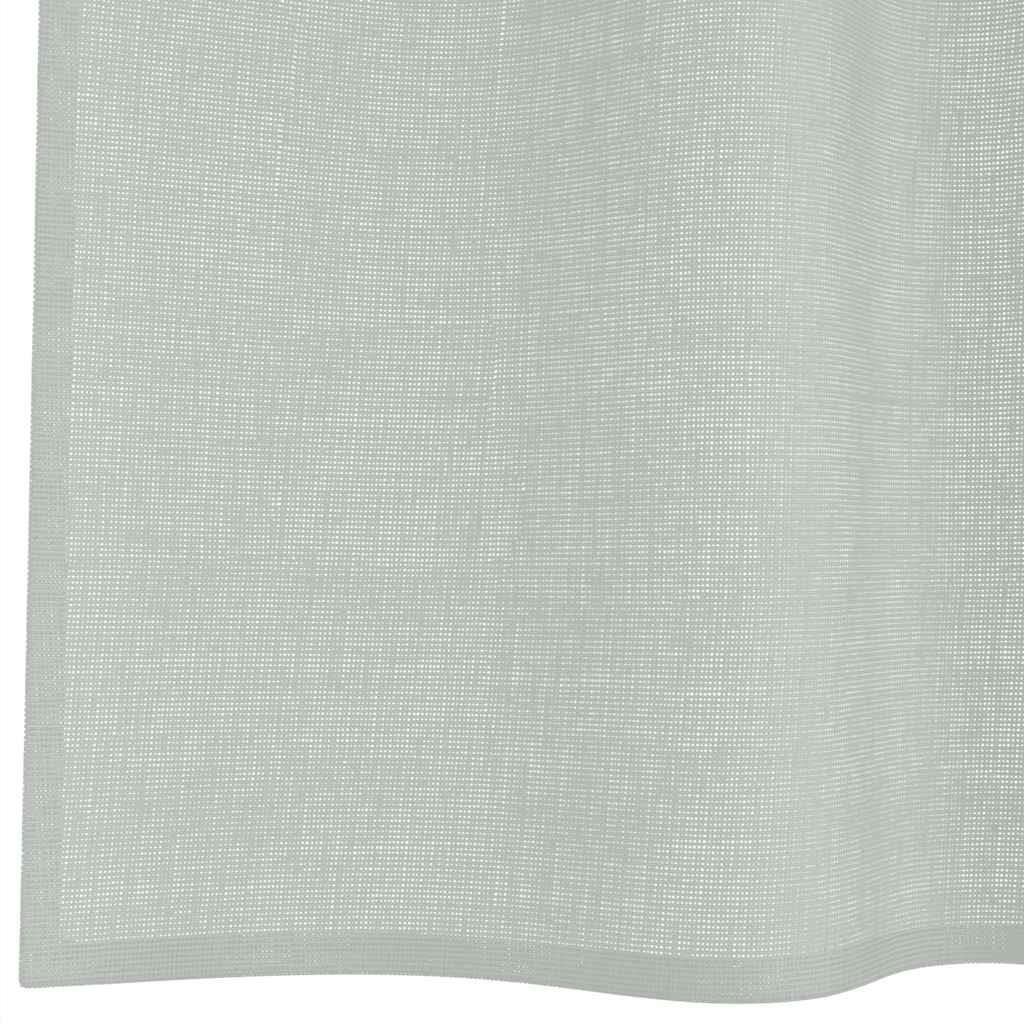 Voile Vorhänge mit Ösen 2 Stk. Hellgrau 140x140 cm