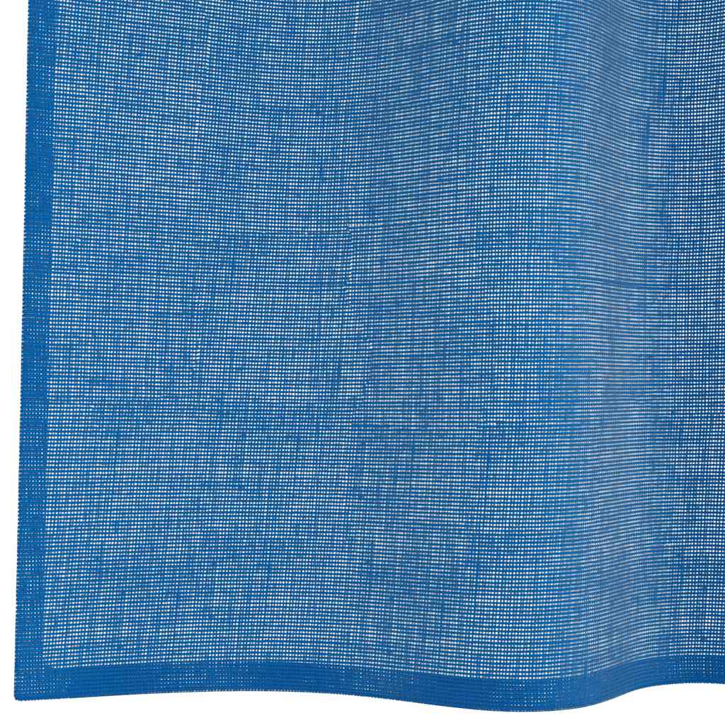 Voile Vorhänge mit Ösen 2 Stk. Königsblau