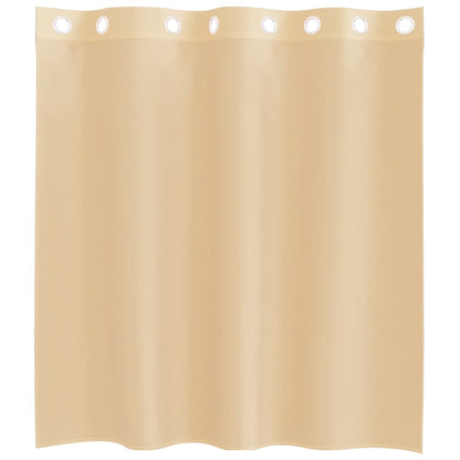 Voile Vorhänge mit Ösen 2 Stk. Sandfarbe