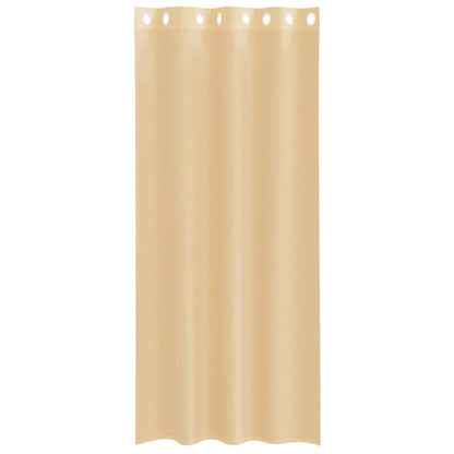 Voile Vorhänge mit Ösen 2 Stk. Sandfarbe