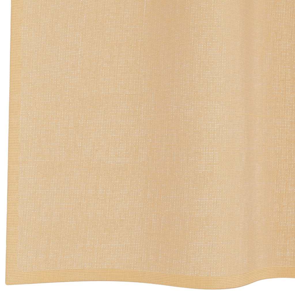 Voile Vorhänge mit Ösen 2 Stk. Sandfarbe