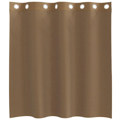 Voile Vorhänge mit Ösen 2 Stk. Hellbraun