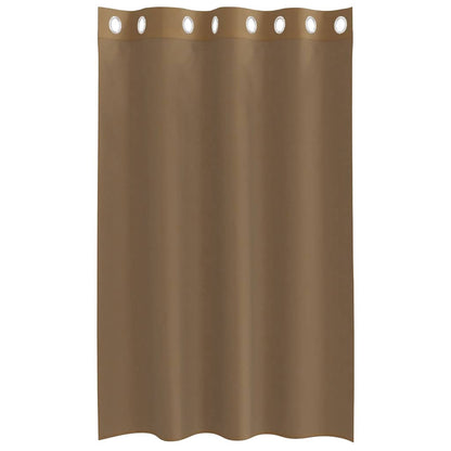 Voile Vorhänge mit Ösen 2 Stk. Hellbraun