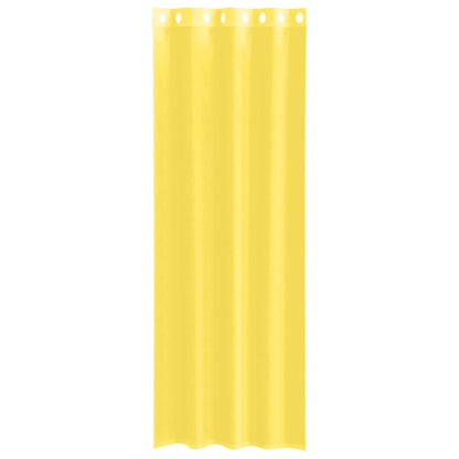 Voile Vorhänge mit Ösen 2 Stk. Gelb