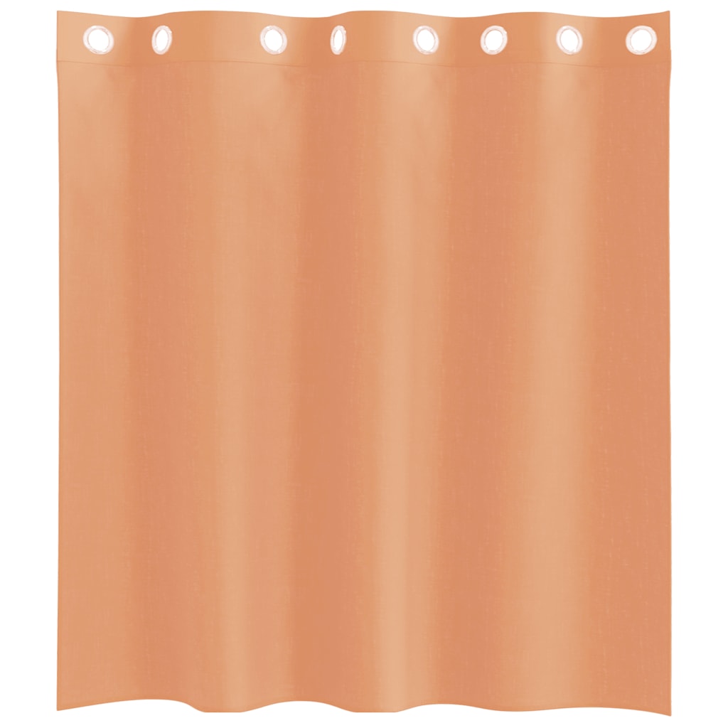 Voile Vorhänge mit Ösen 2 Stk. Terrakotta