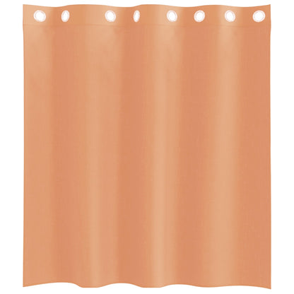 Voile Vorhänge mit Ösen 2 Stk. Terrakotta