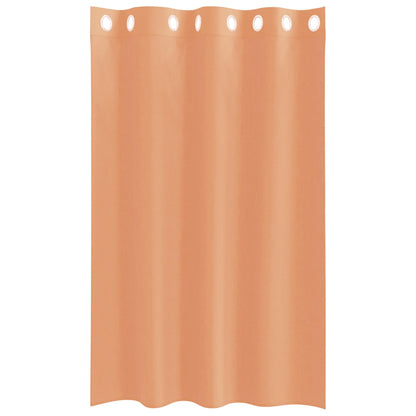 Voile Vorhänge mit Ösen 2 Stk. Terrakotta