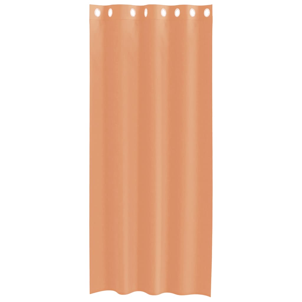 Voile Vorhänge mit Ösen 2 Stk. Terrakotta