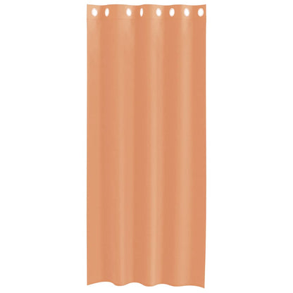 Voile Vorhänge mit Ösen 2 Stk. Terrakotta
