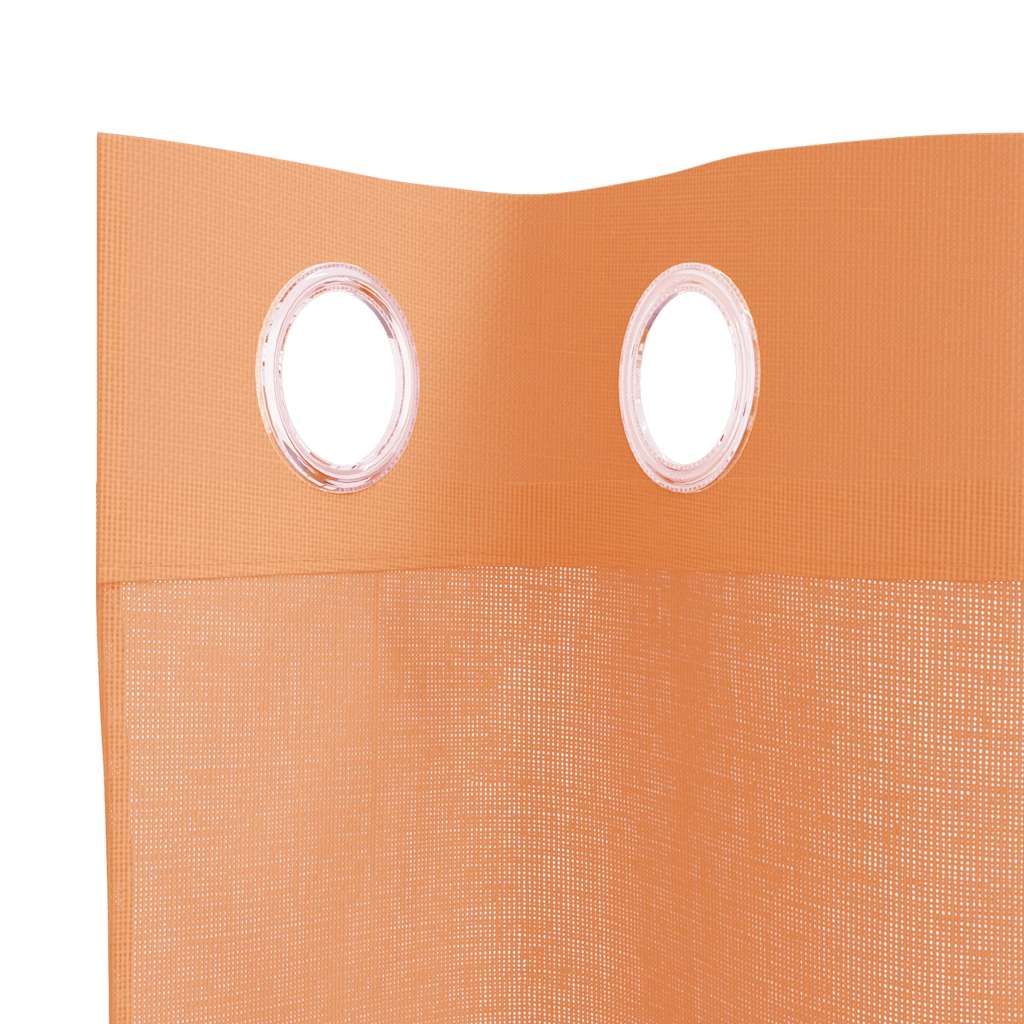Voile Vorhänge mit Ösen 2 Stk. Terrakotta