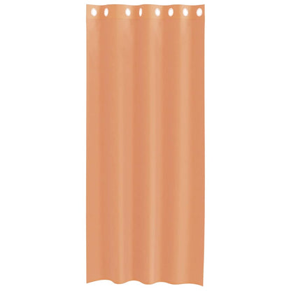 Voile Vorhänge mit Ösen 2 Stk. Terrakotta