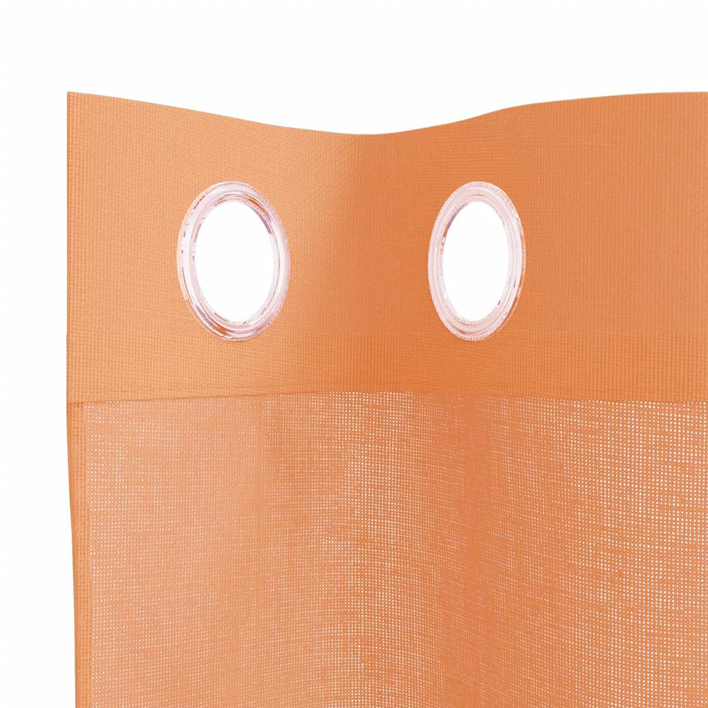 Voile Vorhänge mit Ösen 2 Stk. Terrakotta