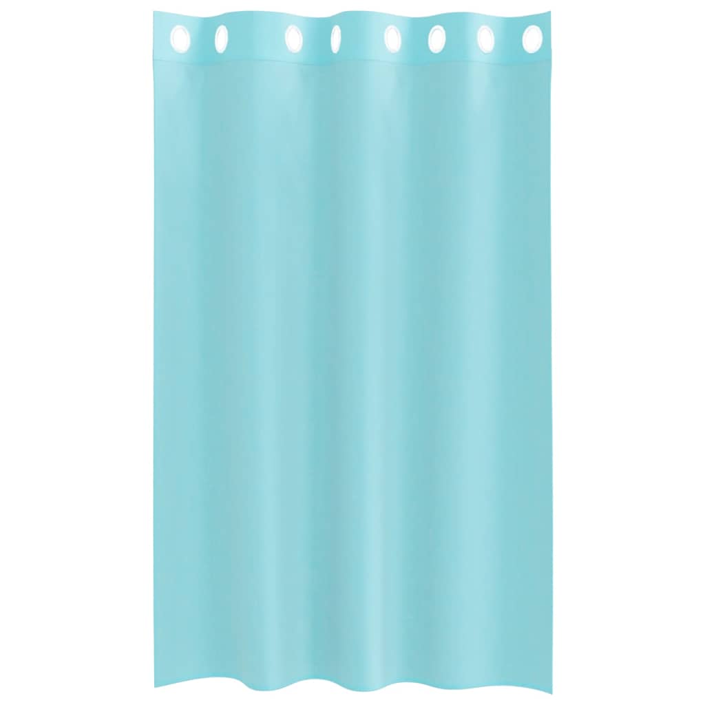Voile Vorhänge mit Ösen 2 Stk. Türkis