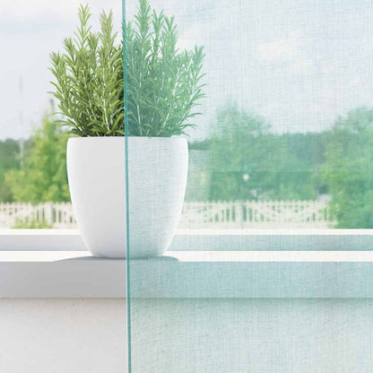 Voile Vorhänge mit Ösen 2 Stk. Türkis