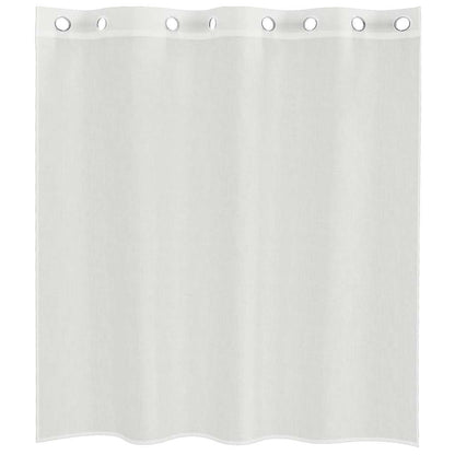 Voile Vorhänge mit Ösen 2 Stk. Weiß