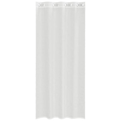 Voile Vorhänge mit Ösen 2 Stk. Weiß