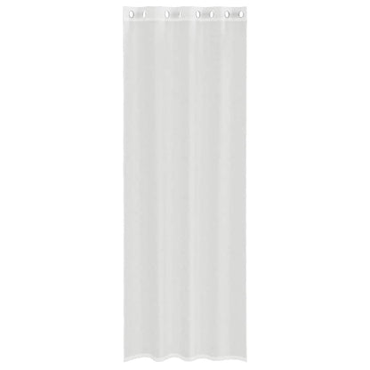 Voile Vorhänge mit Ösen 2 Stk. Weiß